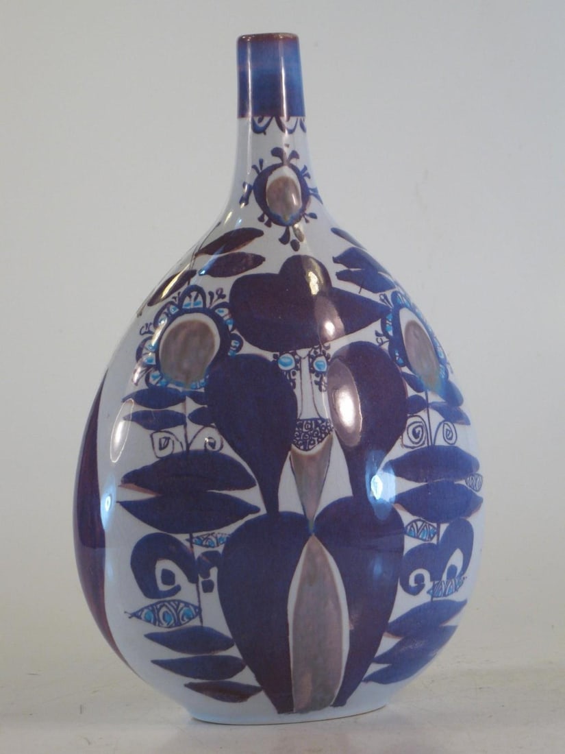 Mid 20th Century Vase Danish Modern Faience Royal Copenhagen Kari Christensen 170-2740 Mint - 5