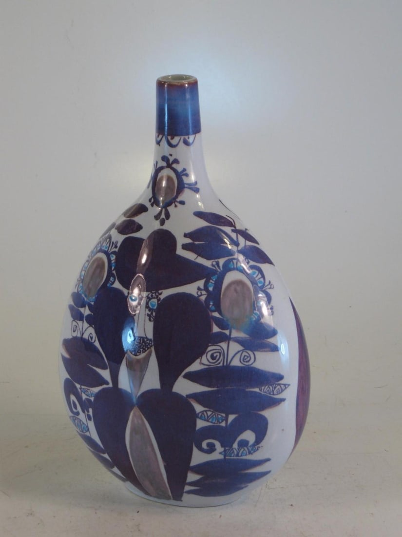 Mid 20th Century Vase Danish Modern Faience Royal Copenhagen Kari Christensen 170-2740 Mint - 6