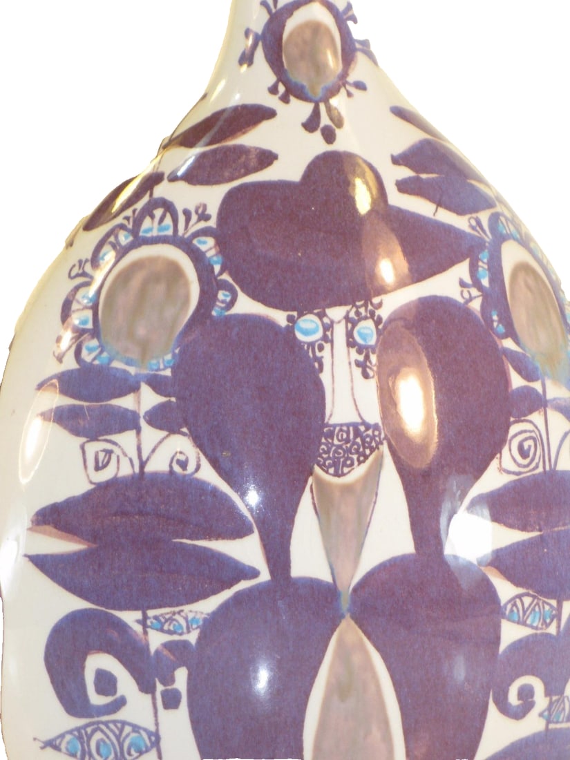 Mid 20th Century Vase Danish Modern Faience Royal Copenhagen Kari Christensen 170-2740 Mint - 9