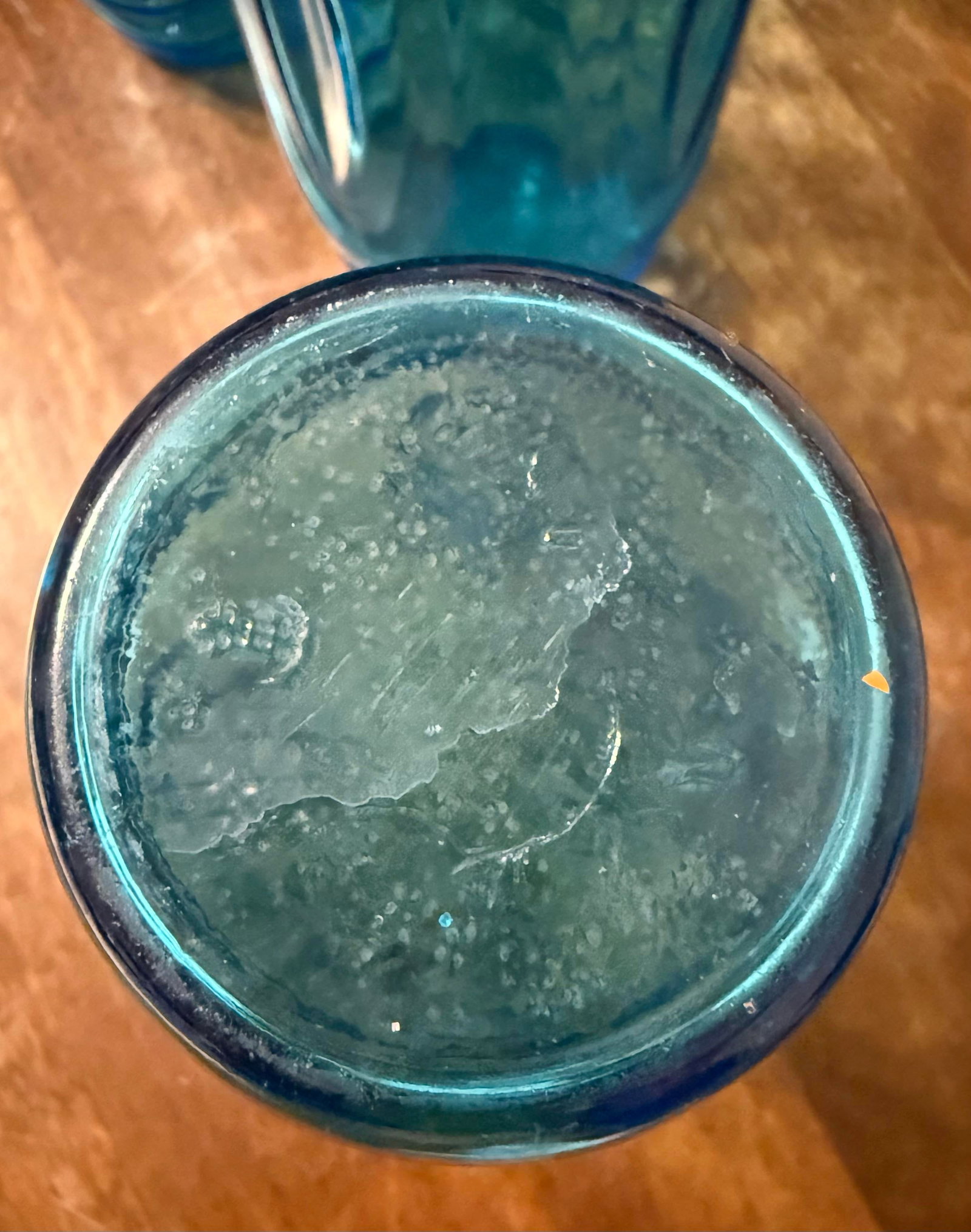 Anchor Hocking Colonial Tulip Laser Blue Glasses - Set of 5 - 4