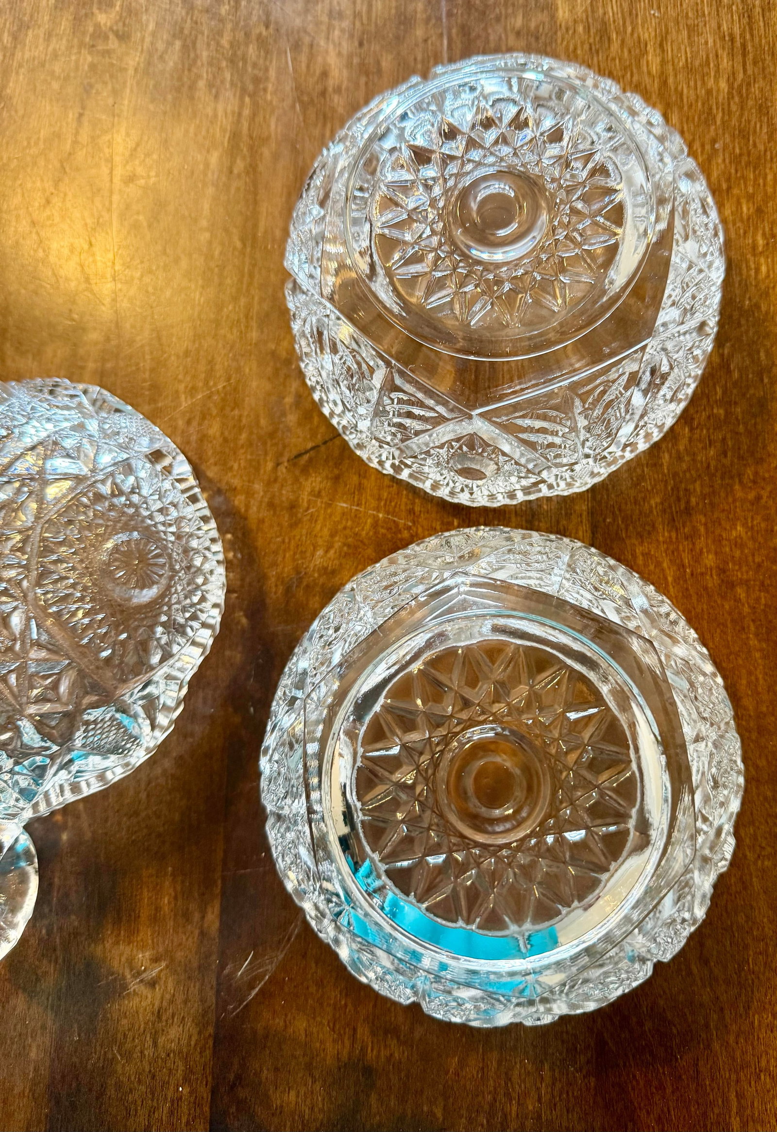 American Brilliant Nappy Bowls - Set of 3 - 9