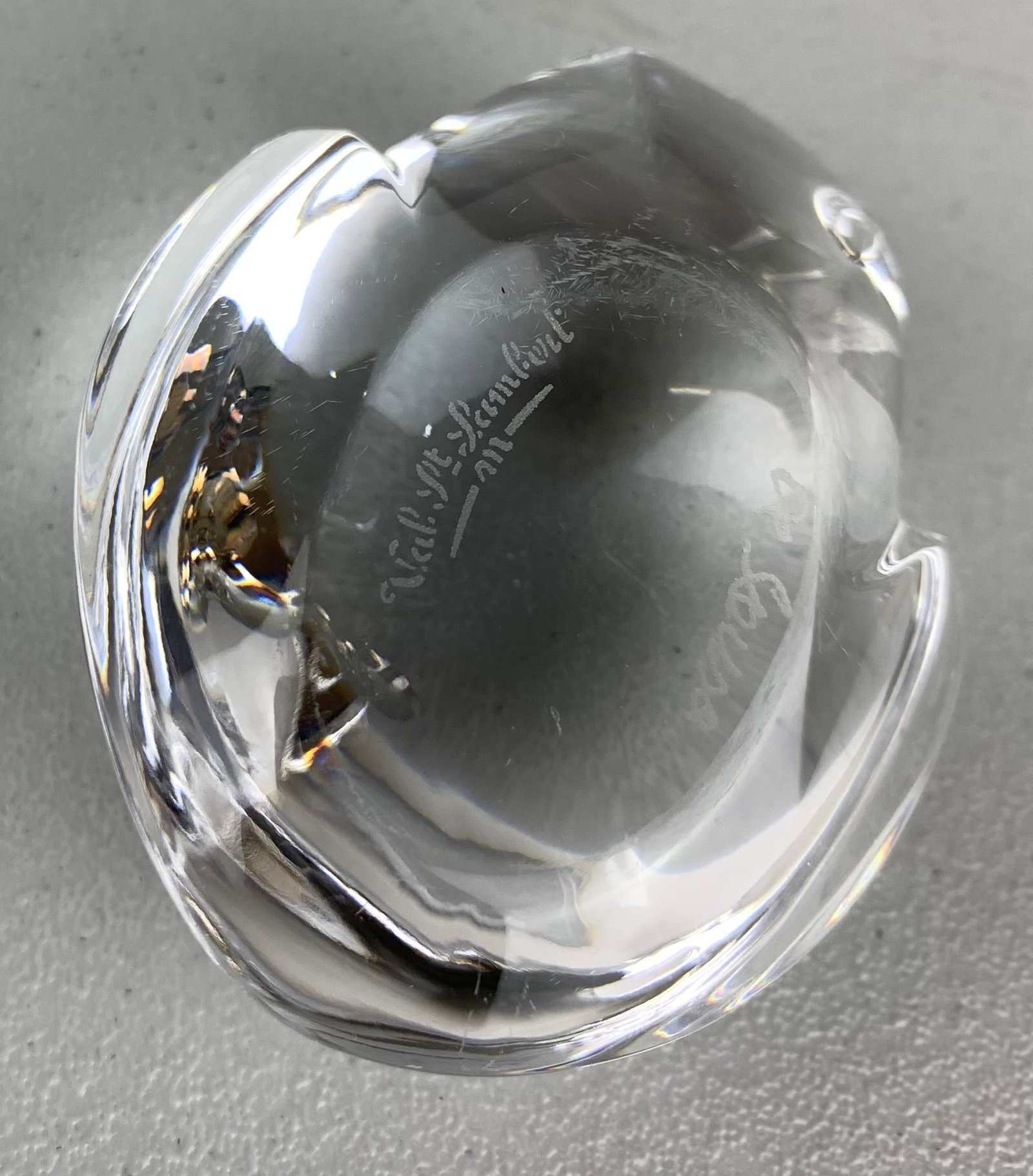 1980s Val St. Lambert De Sousa Crystal Frog Figurine - 10