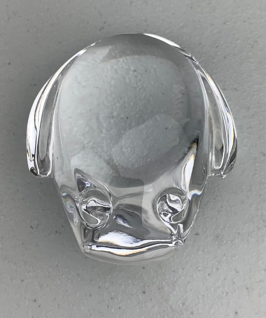 1980s Val St. Lambert De Sousa Crystal Frog Figurine - 7
