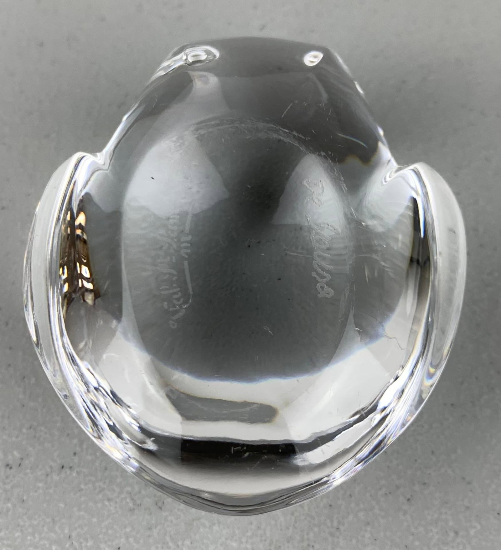 1980s Val St. Lambert De Sousa Crystal Frog Figurine - 8