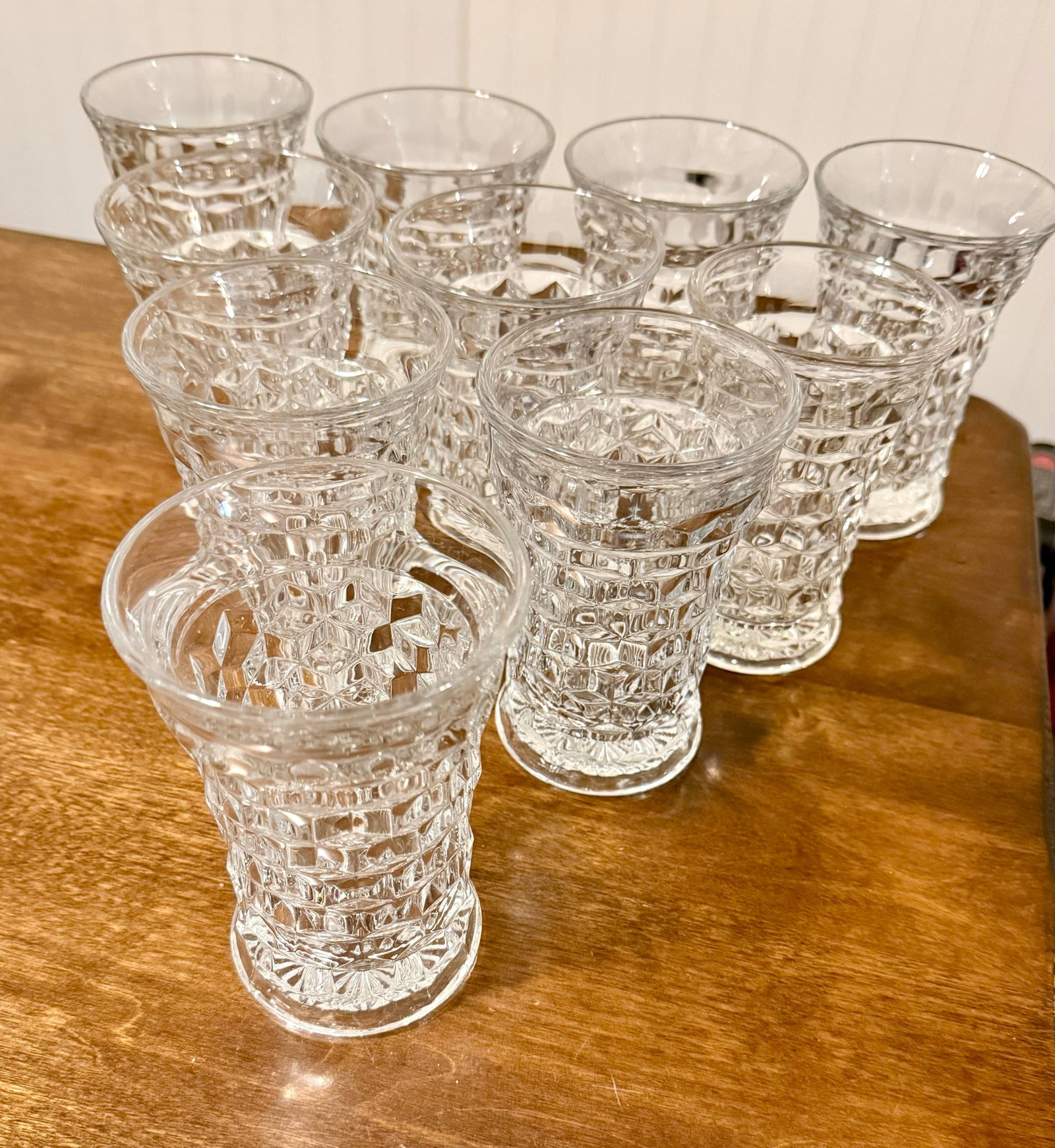 Fostoria 1930's American Flared Glass Set - 10pcs - 10