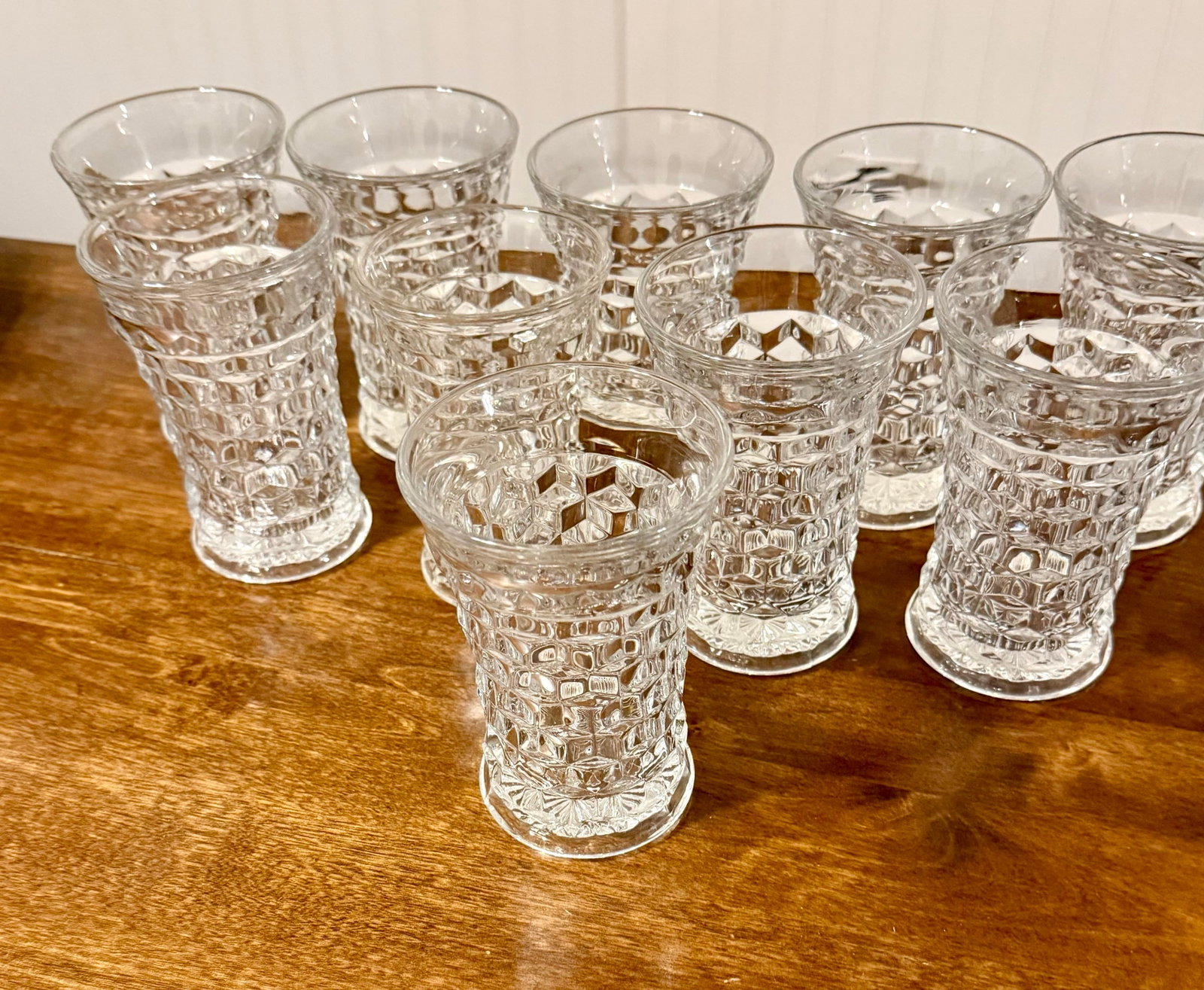 Fostoria 1930's American Flared Glass Set - 10pcs - 11