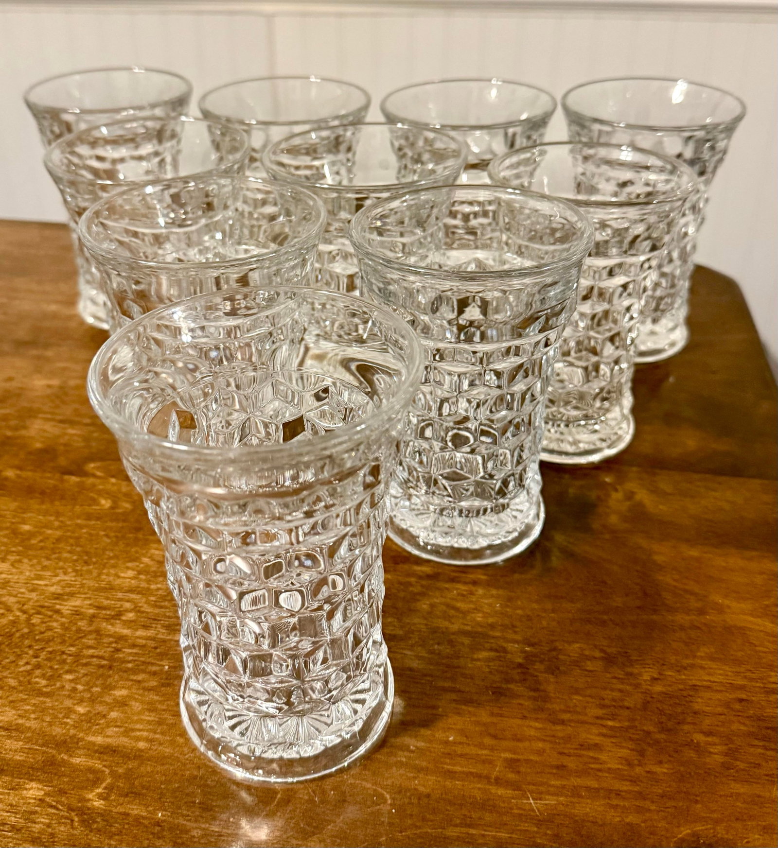 Fostoria 1930's American Flared Glass Set - 10pcs - 12