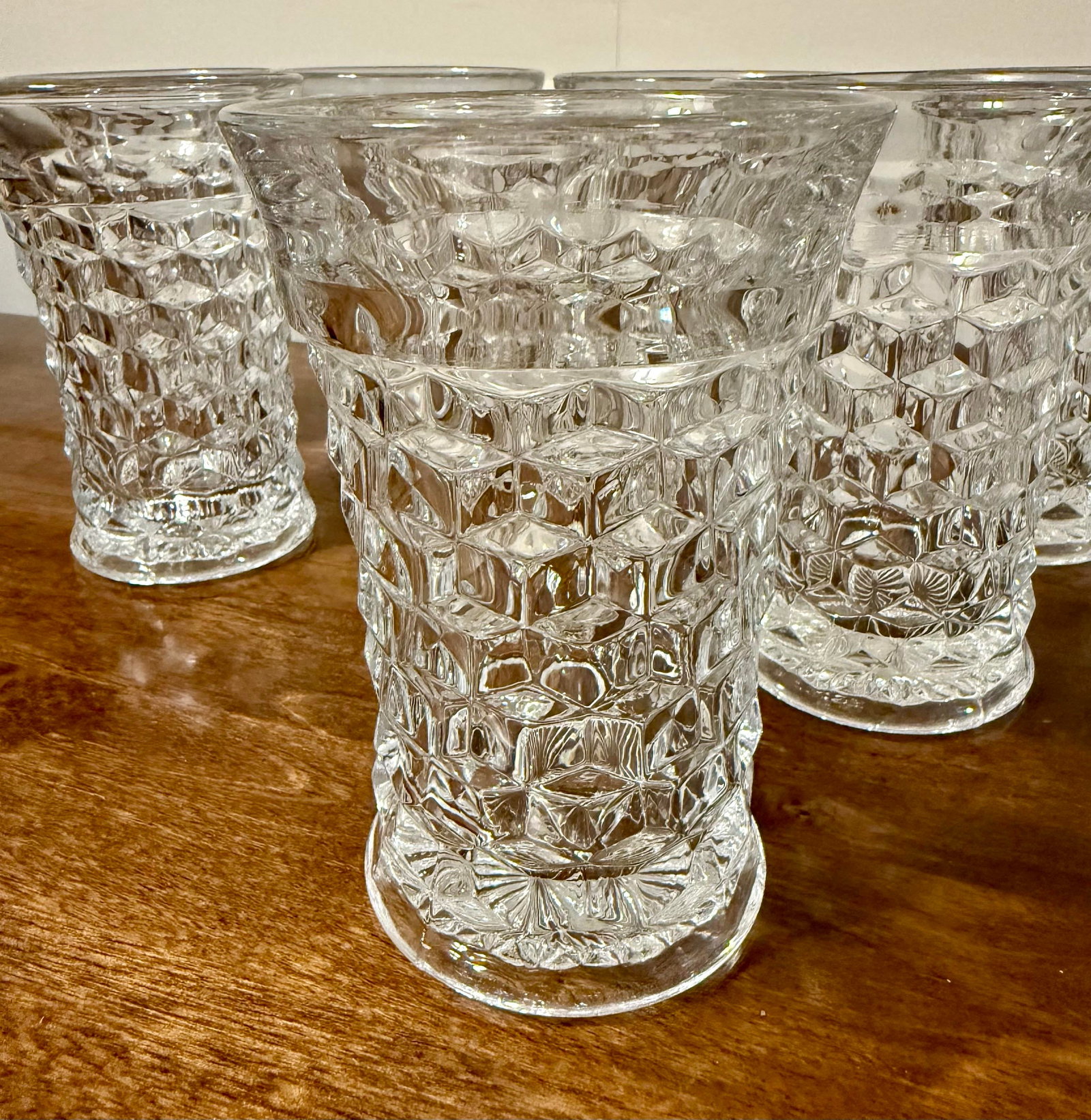 Fostoria 1930's American Flared Glass Set - 10pcs - 4