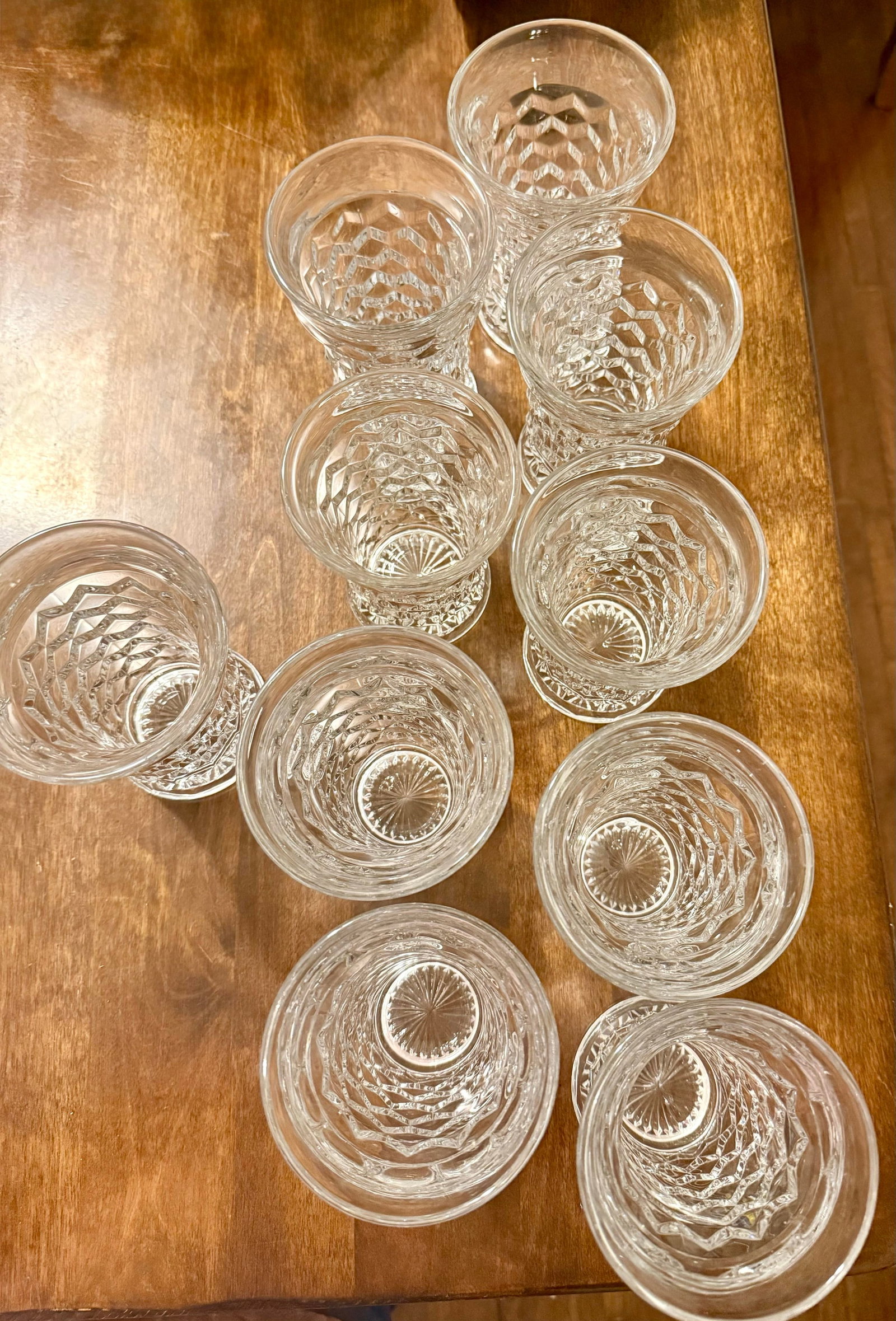 Fostoria 1930's American Flared Glass Set - 10pcs - 6