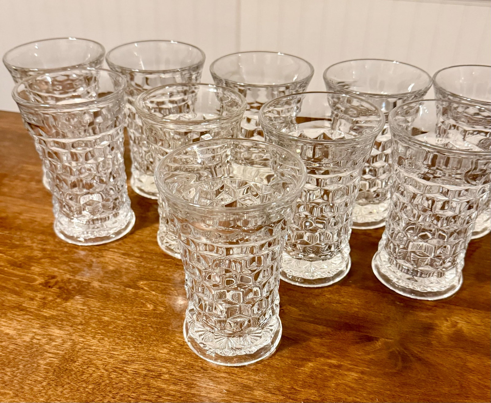 Fostoria 1930's American Flared Glass Set - 10pcs - 8