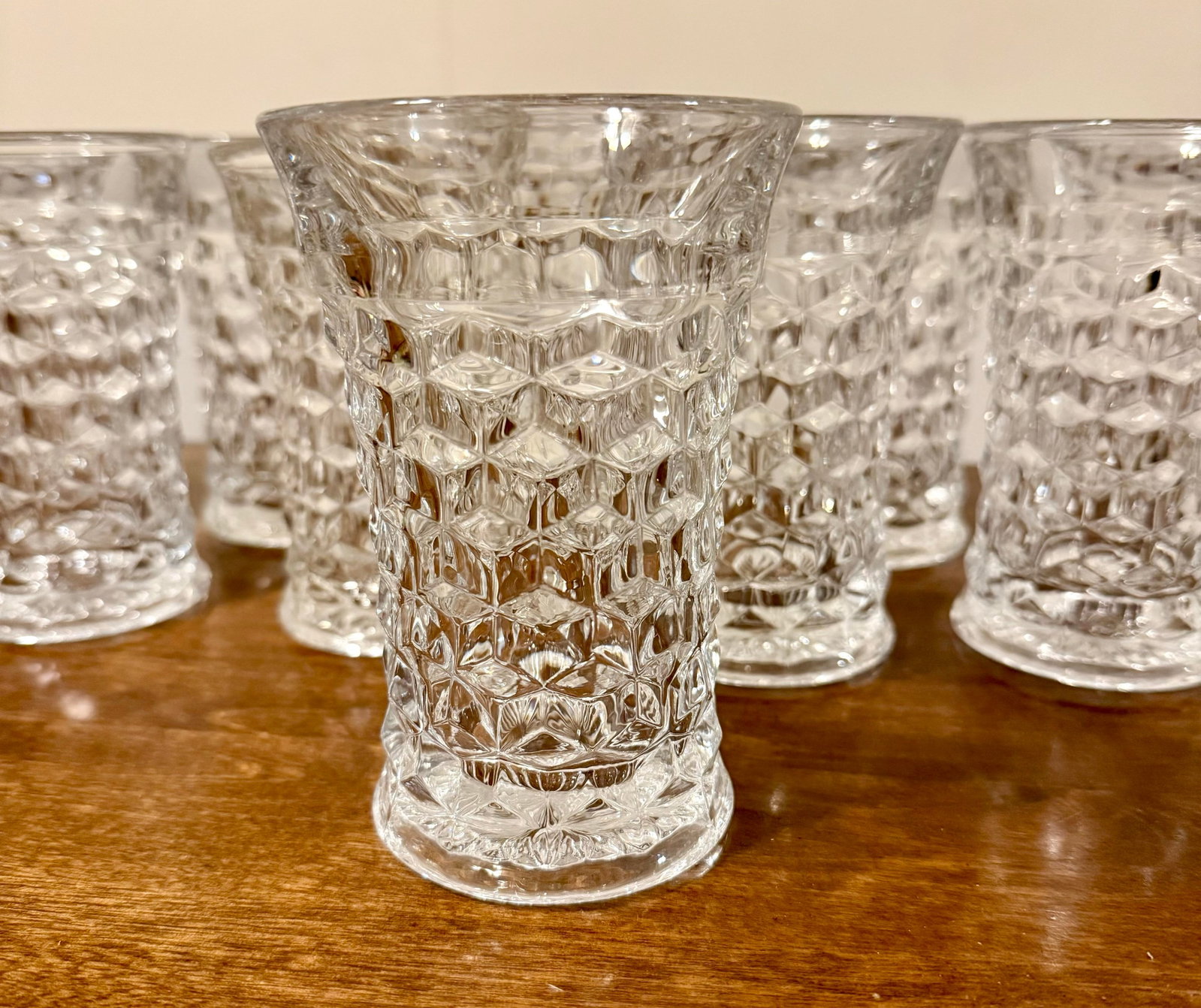 Fostoria 1930's American Flared Glass Set - 10pcs - 9