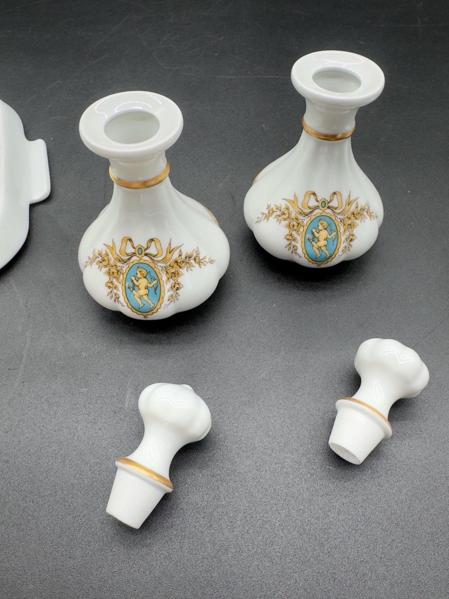Limoges French Porcelain Dresser Set - 8