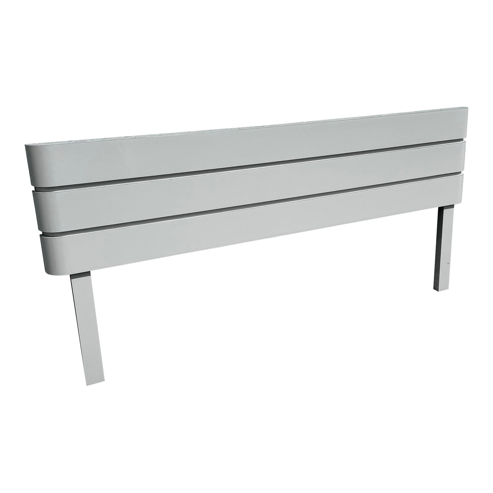 Postmodern Lights Gray Gloss Laminate King Size Headboard (1 of 5)