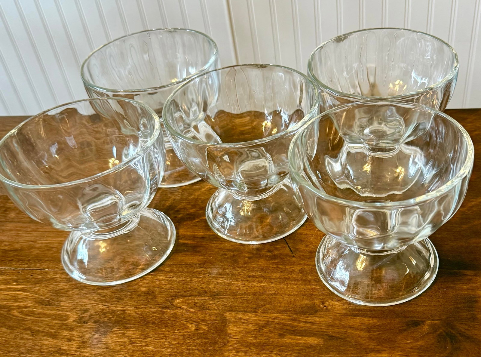 Libbey Glass Pedestal Bowls - Set of 5 - 2