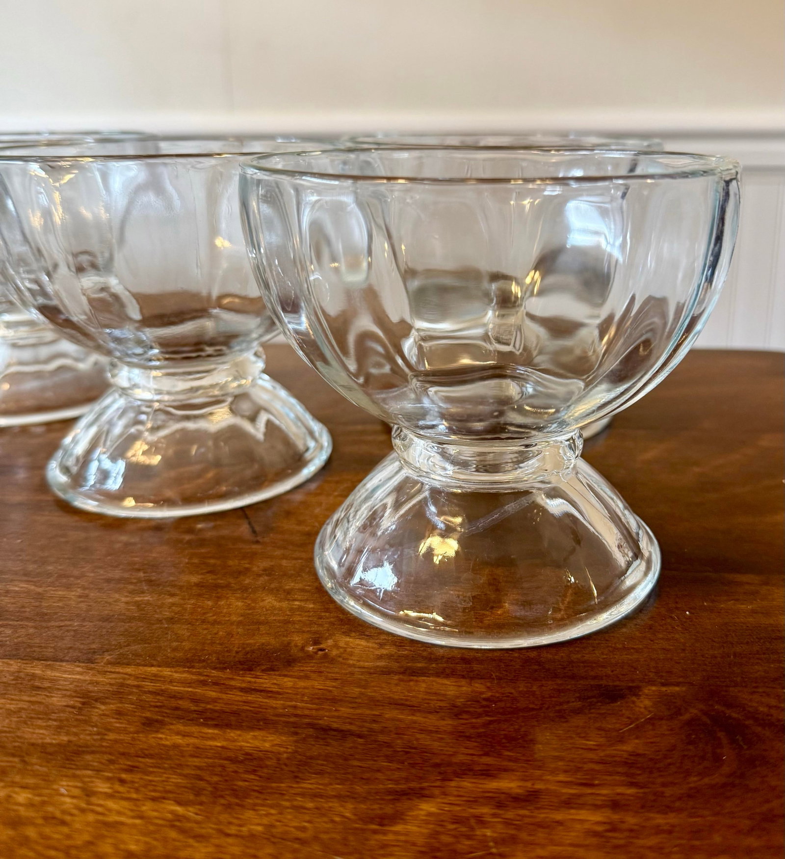 Libbey Glass Pedestal Bowls - Set of 5 - 3
