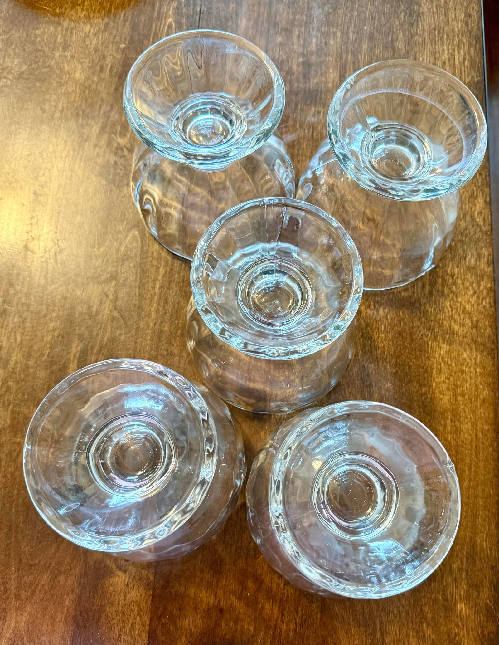 Libbey Glass Pedestal Bowls - Set of 5 - 8