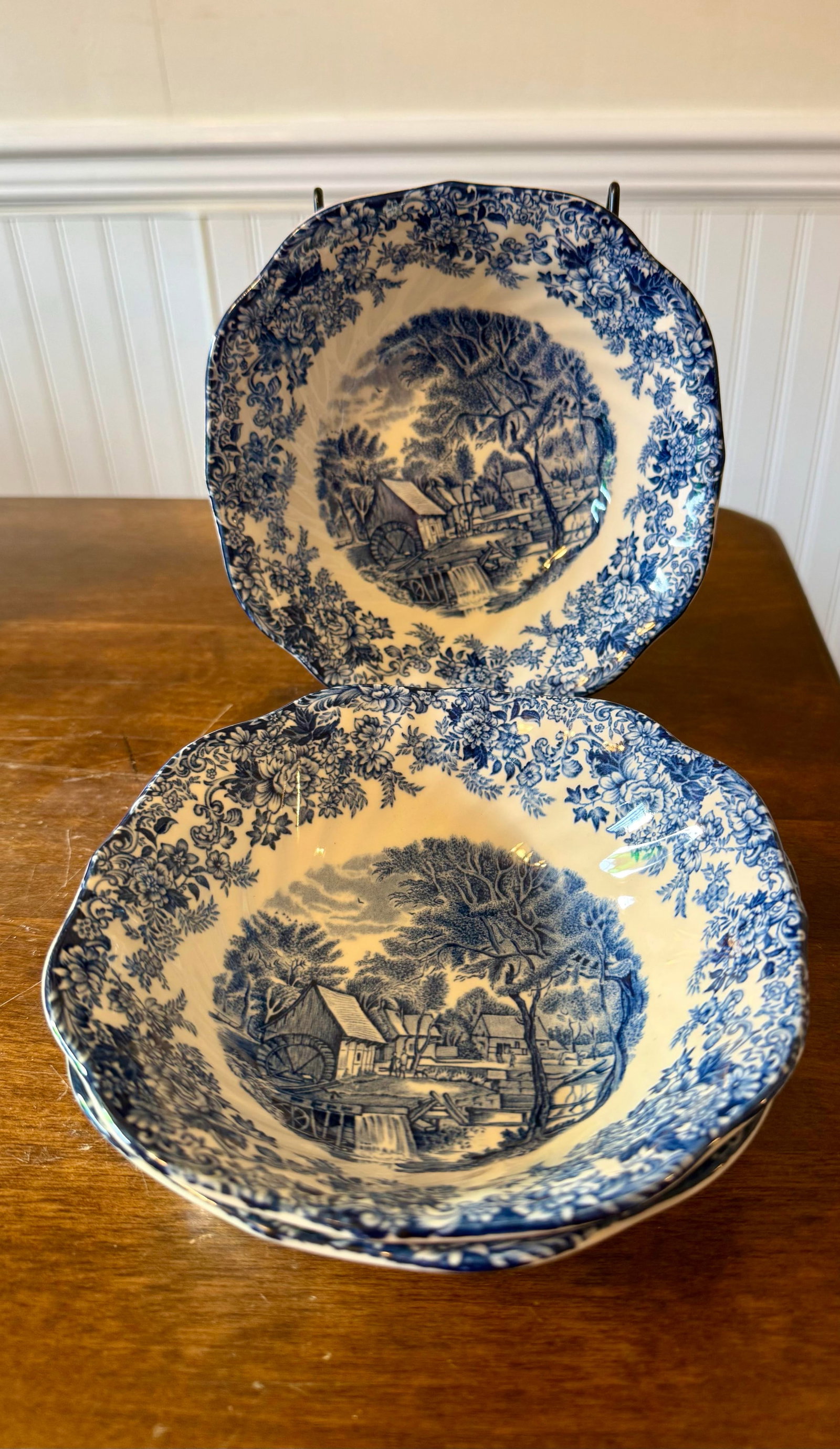 1950s Mill Stream Cereal Bowls by Johnson Brothers - Set of 3 - 10
