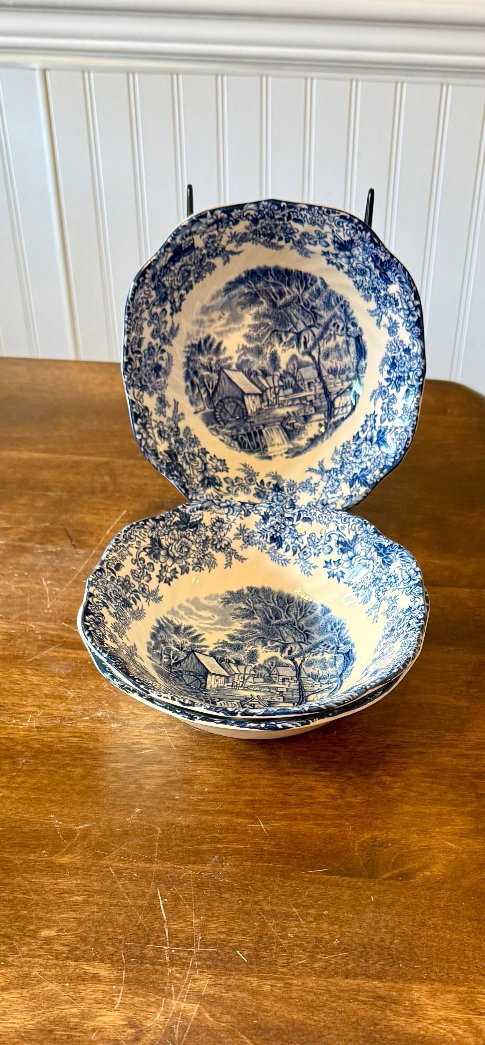 1950s Mill Stream Cereal Bowls by Johnson Brothers - Set of 3 - 4