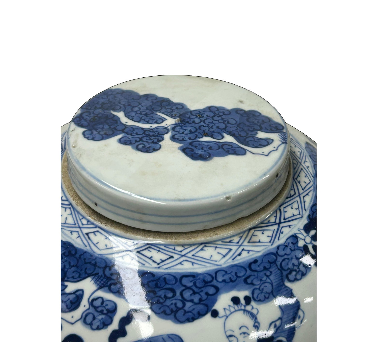 Oriental Blue White Big Kirin Riding Porcelain Large Ginger Jar - 8