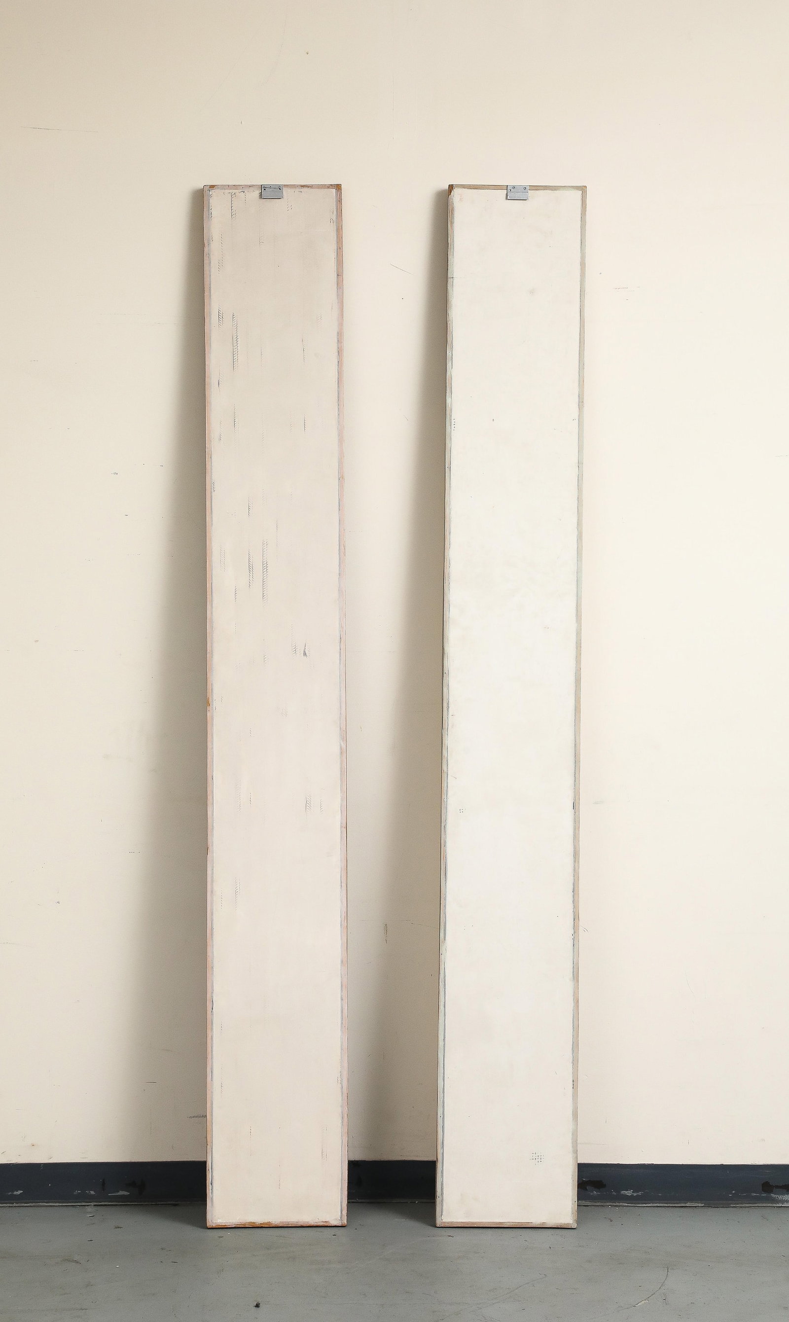 Bruce Robbins (American B. 1948), Plank (#3) & Plank (#7), Maroon & White, 1970s - 12
