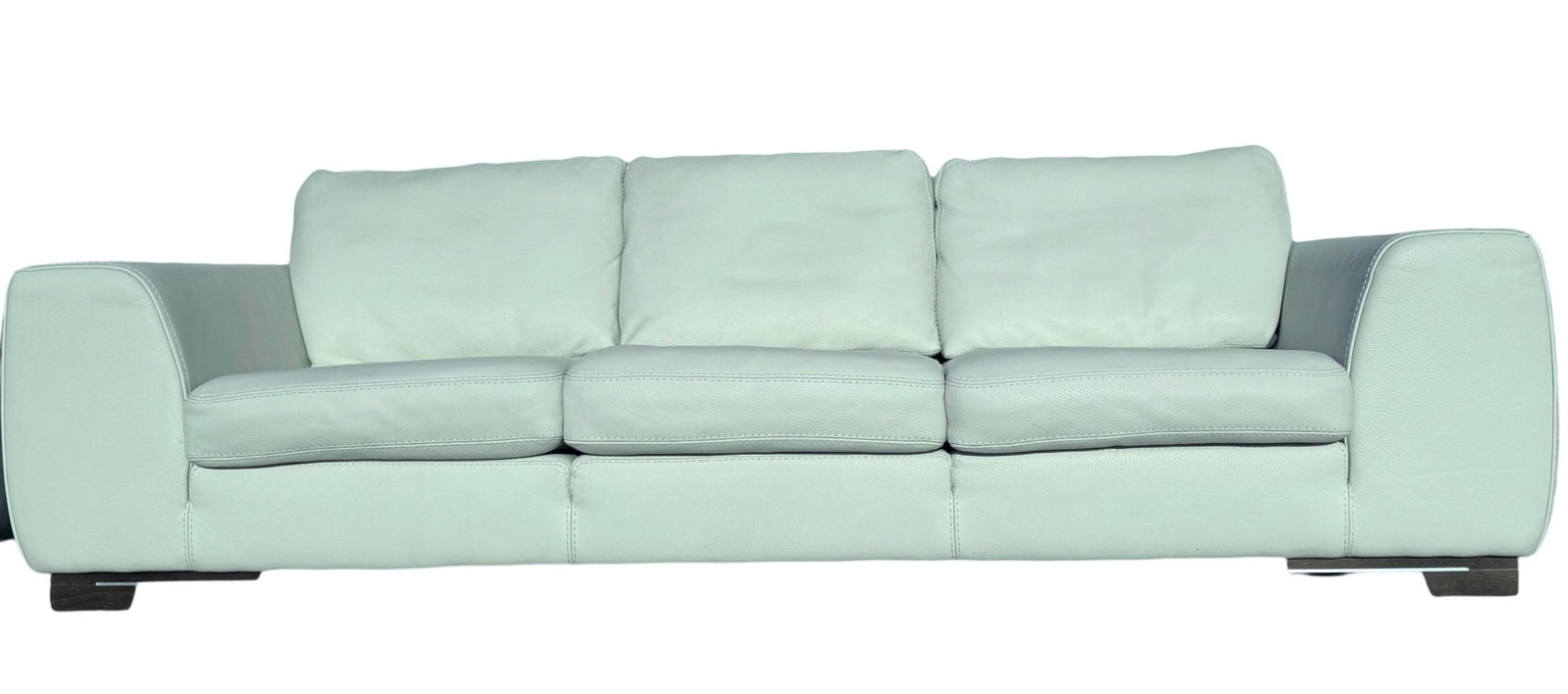 Roche Bobois Leather Sofa and Club Chairs Set. France 1990's - 8