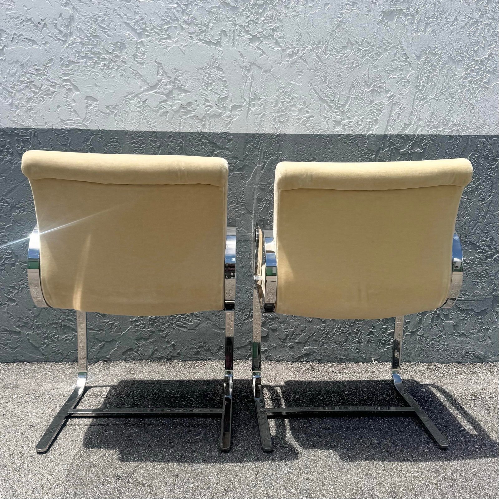 Mid Century Modern Miles Van Der Rohe Brno Style Cantilever Dining Chairs - Set of 4 - 5