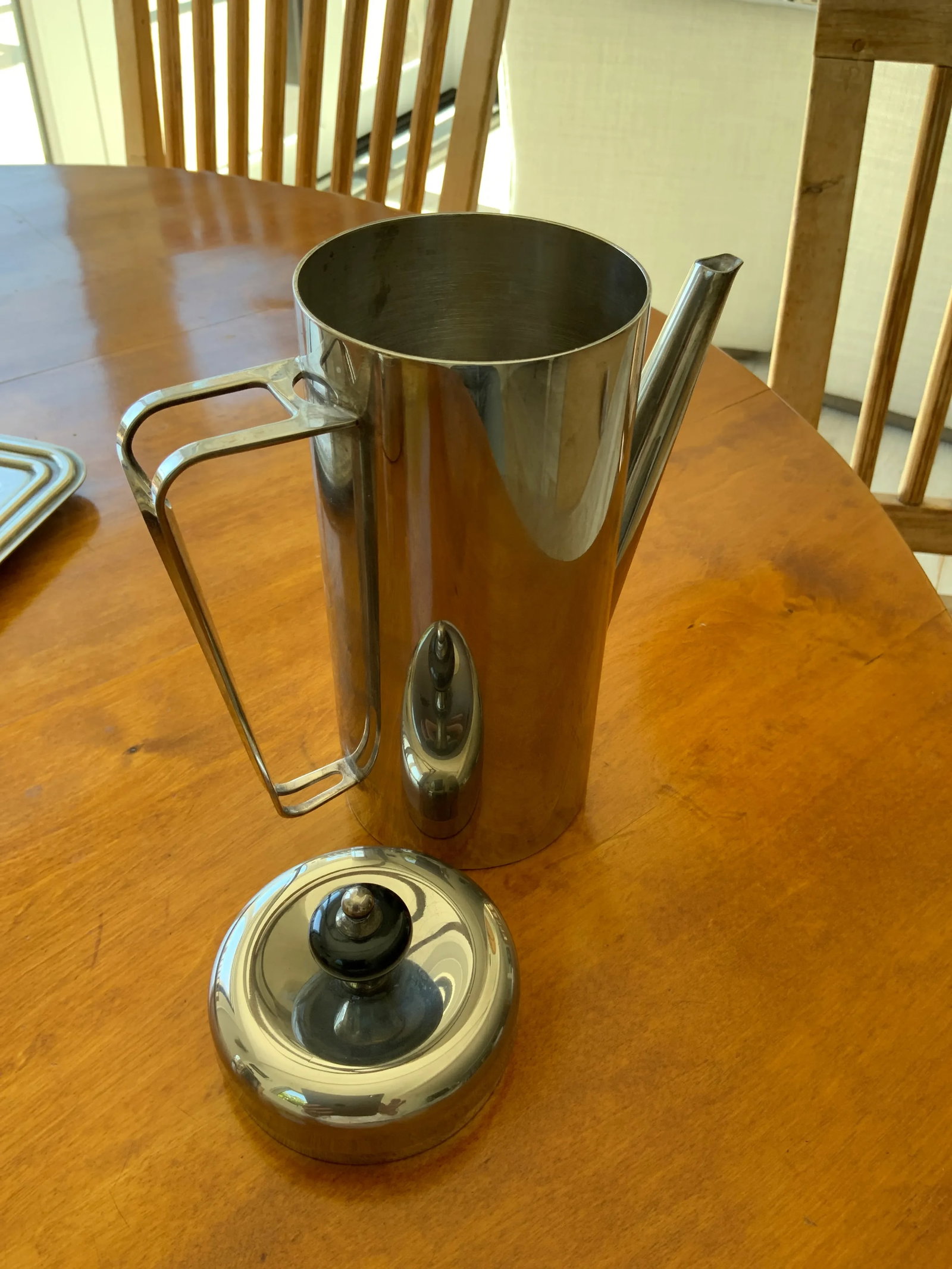 Cristofle-Style 1930s Italian Moderne Silver Plate Coffee Set With Tray, Creamer and Sugar Bowl - 4 - 6