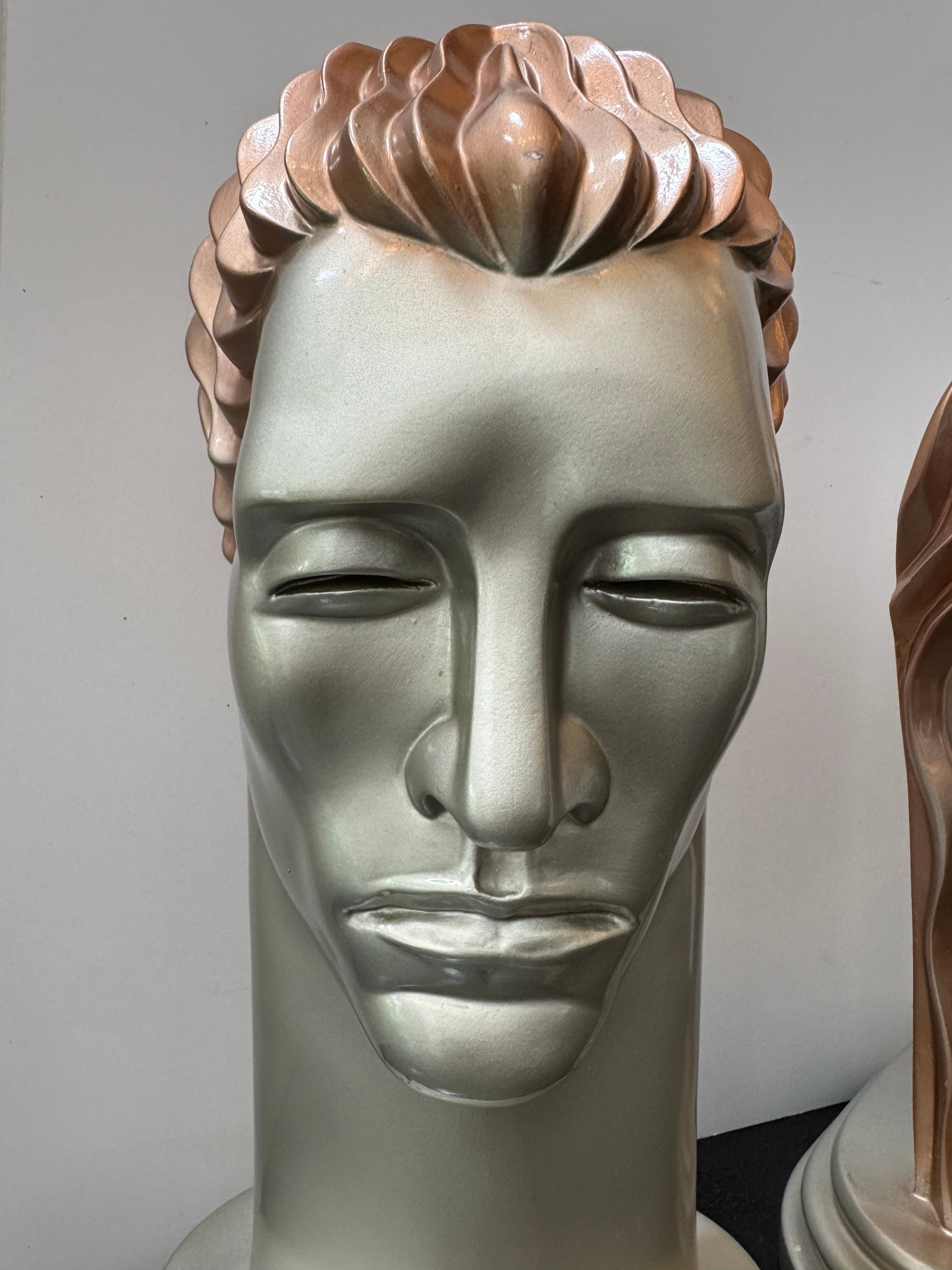 1980s Art Deco Revival Busts After Lora Marx -a Pair - 5