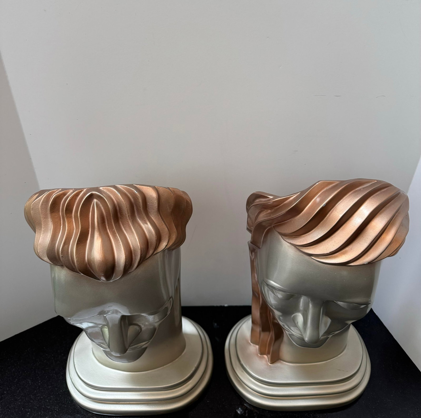 1980s Art Deco Revival Busts After Lora Marx -a Pair - 9