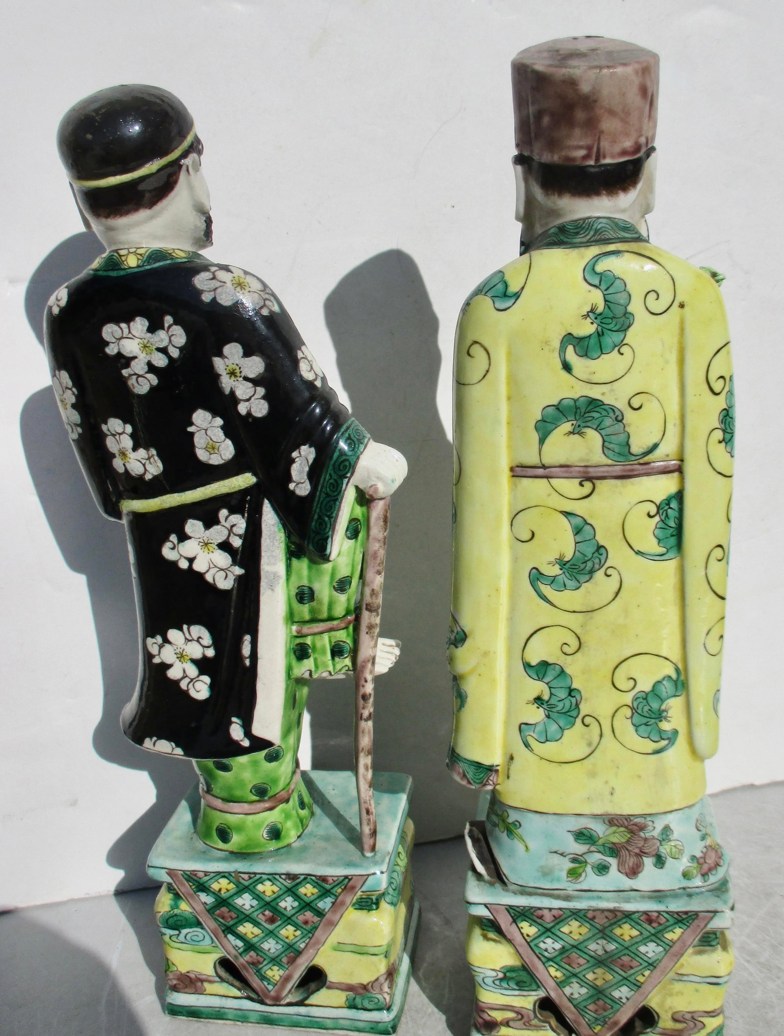 Kang Xi Sancai Porcelain Figures -a Pair of 2 - 10