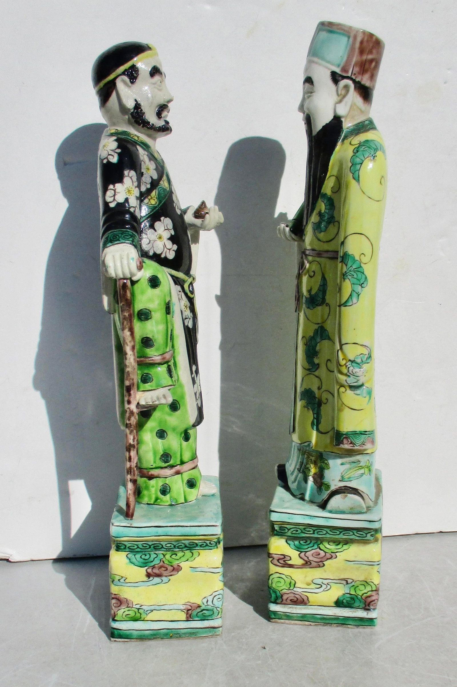 Kang Xi Sancai Porcelain Figures -a Pair of 2 - 2