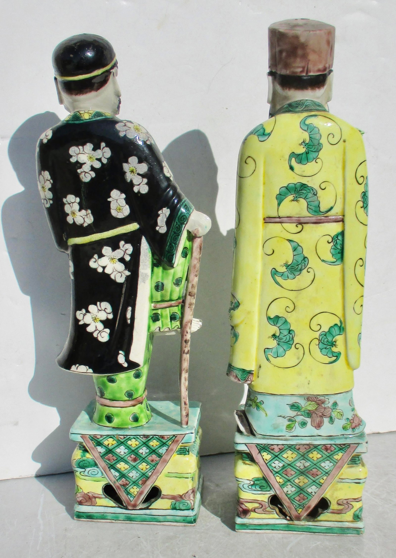 Kang Xi Sancai Porcelain Figures -a Pair of 2 - 7