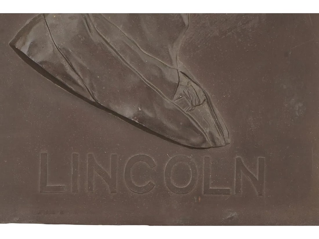 American President Lincoln Portrait Plaque Framed - 4