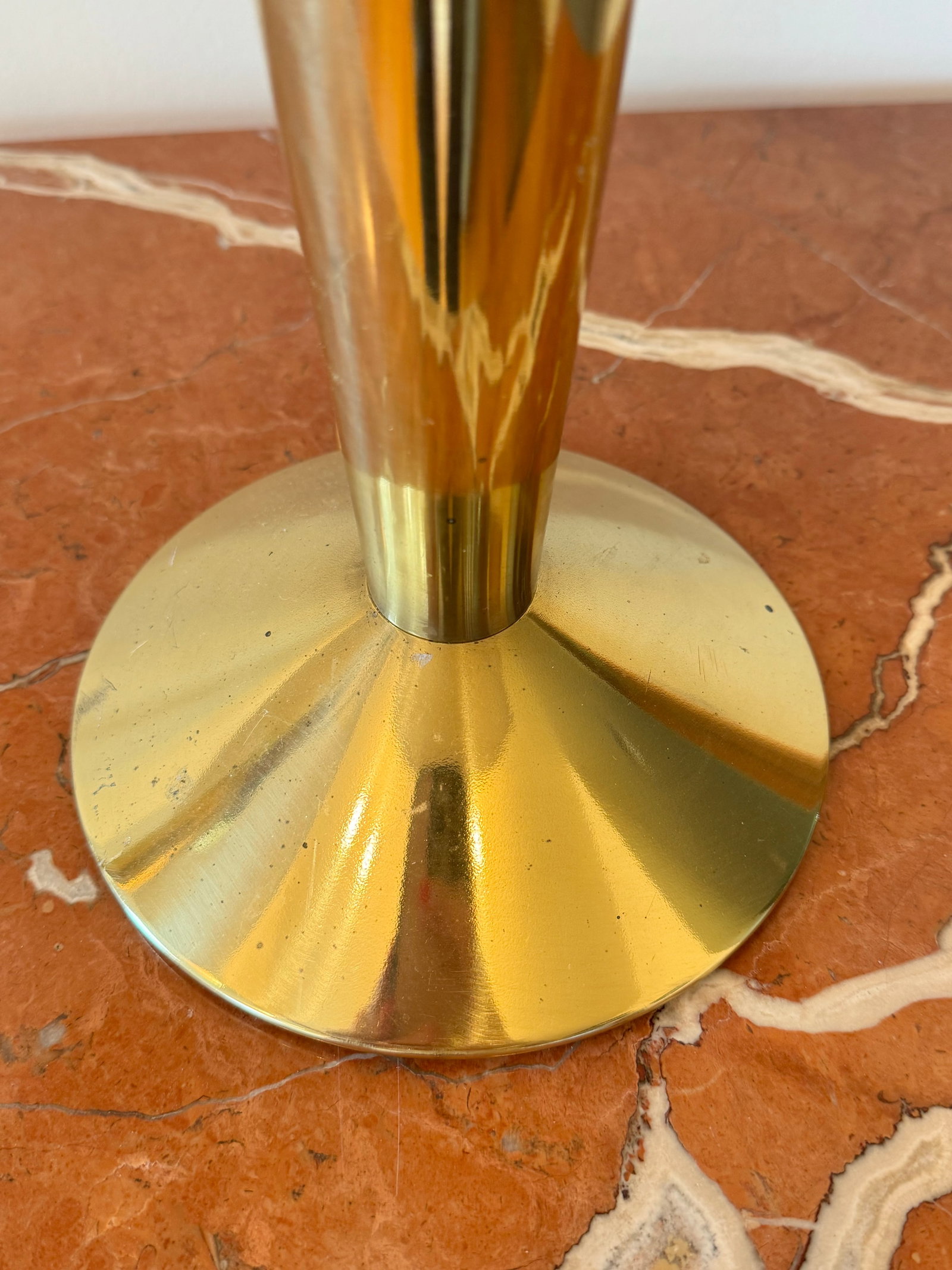 1960s Stiffel Brass Torch Form Table Lamps"”a Pair - 5