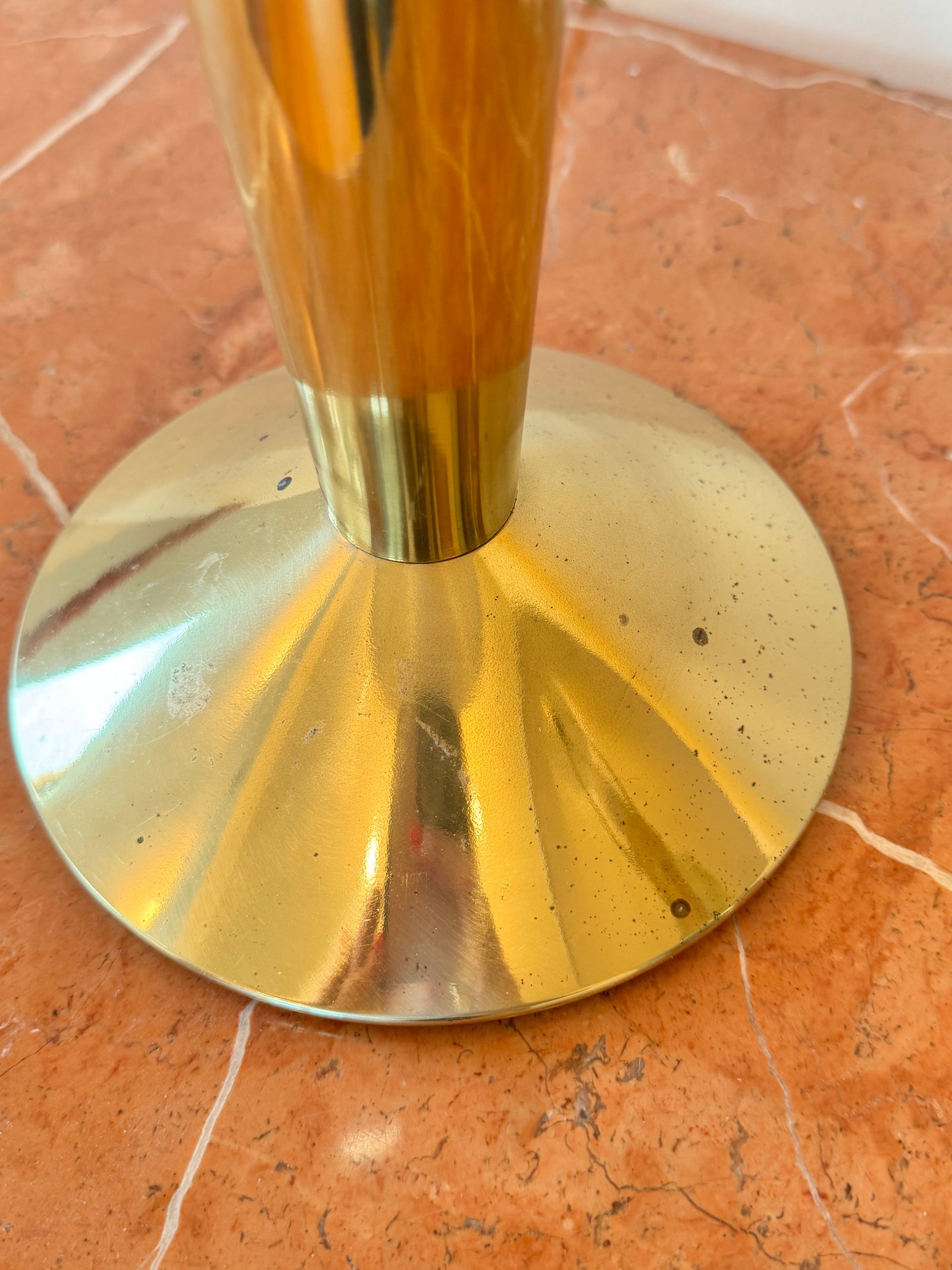 1960s Stiffel Brass Torch Form Table Lamps"”a Pair - 6