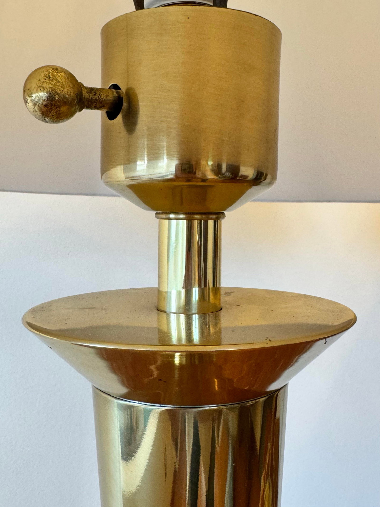 1960s Stiffel Brass Torch Form Table Lamps"”a Pair - 8