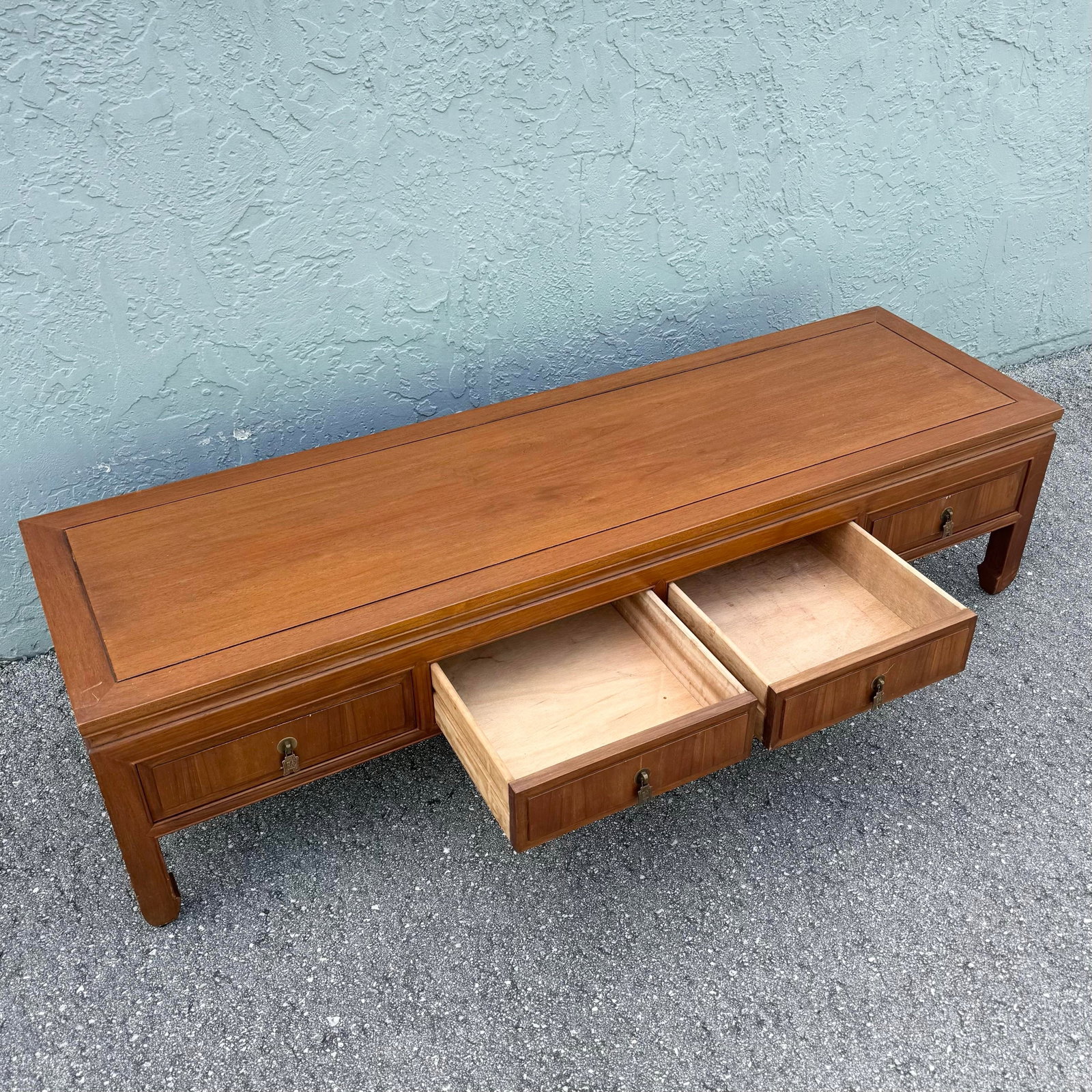 Taiwanese Ming Style Walnut Coffee Table by Ricardo Lynn - 2