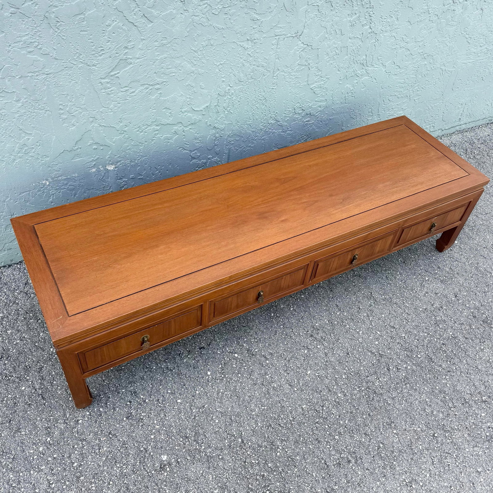 Taiwanese Ming Style Walnut Coffee Table by Ricardo Lynn - 4