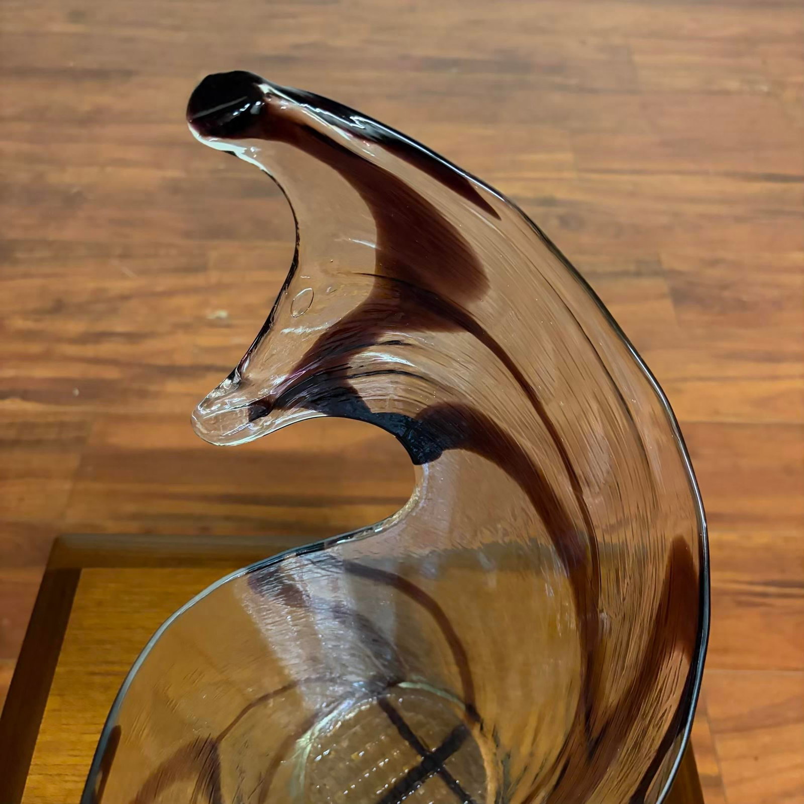 Vintage Italian Handblown Art Glass Sculptural Centerpiece Vessel - 11