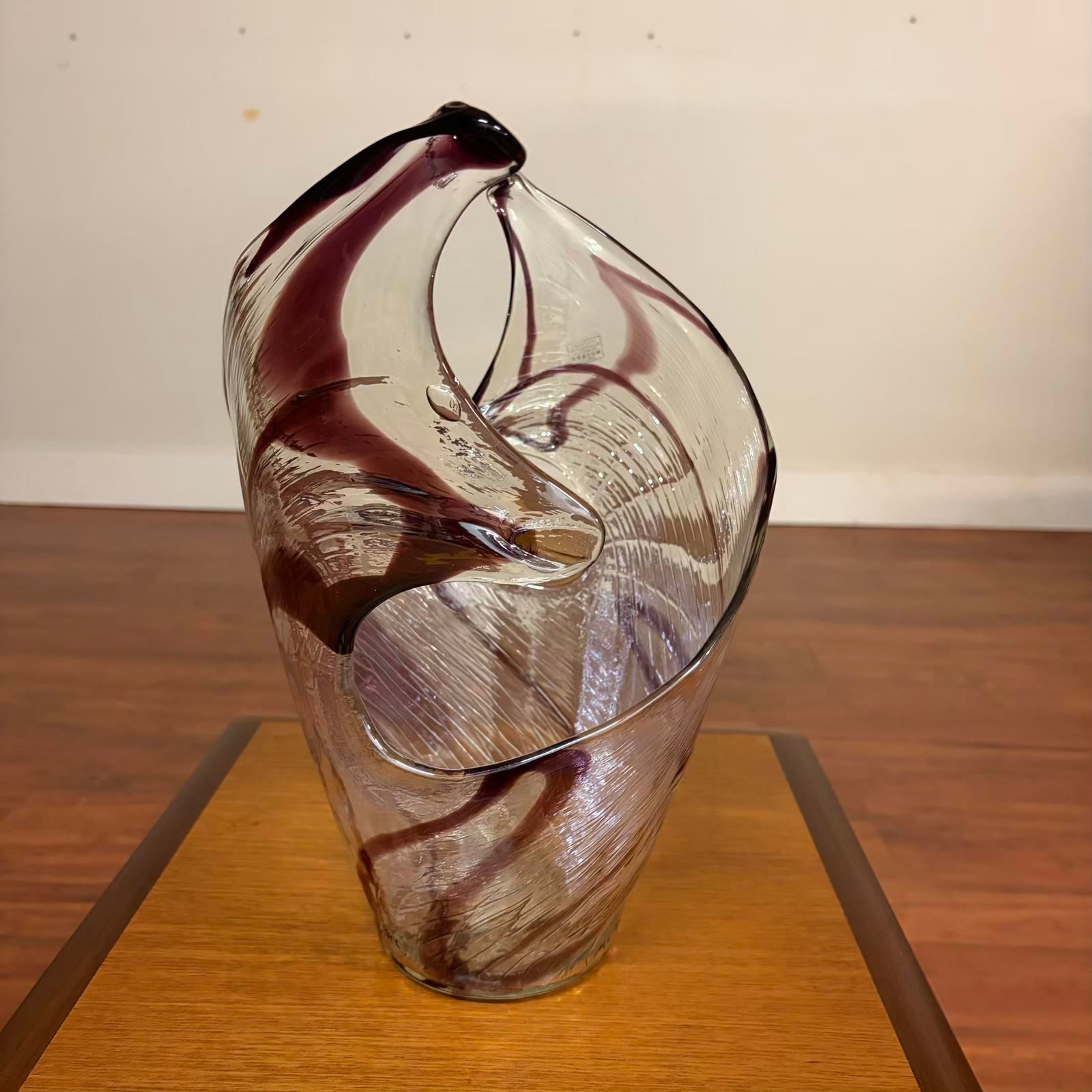 Vintage Italian Handblown Art Glass Sculptural Centerpiece Vessel - 4