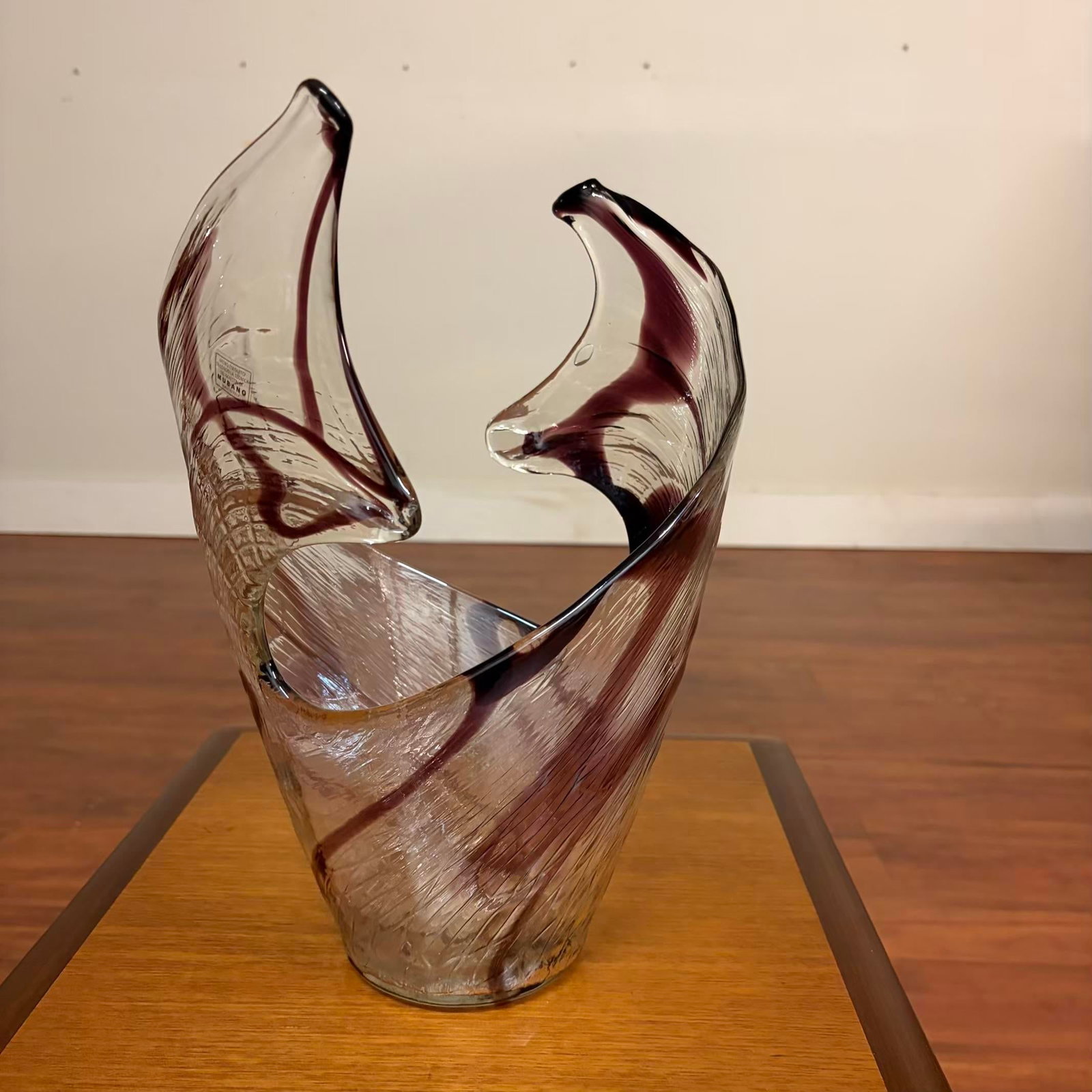 Vintage Italian Handblown Art Glass Sculptural Centerpiece Vessel - 5