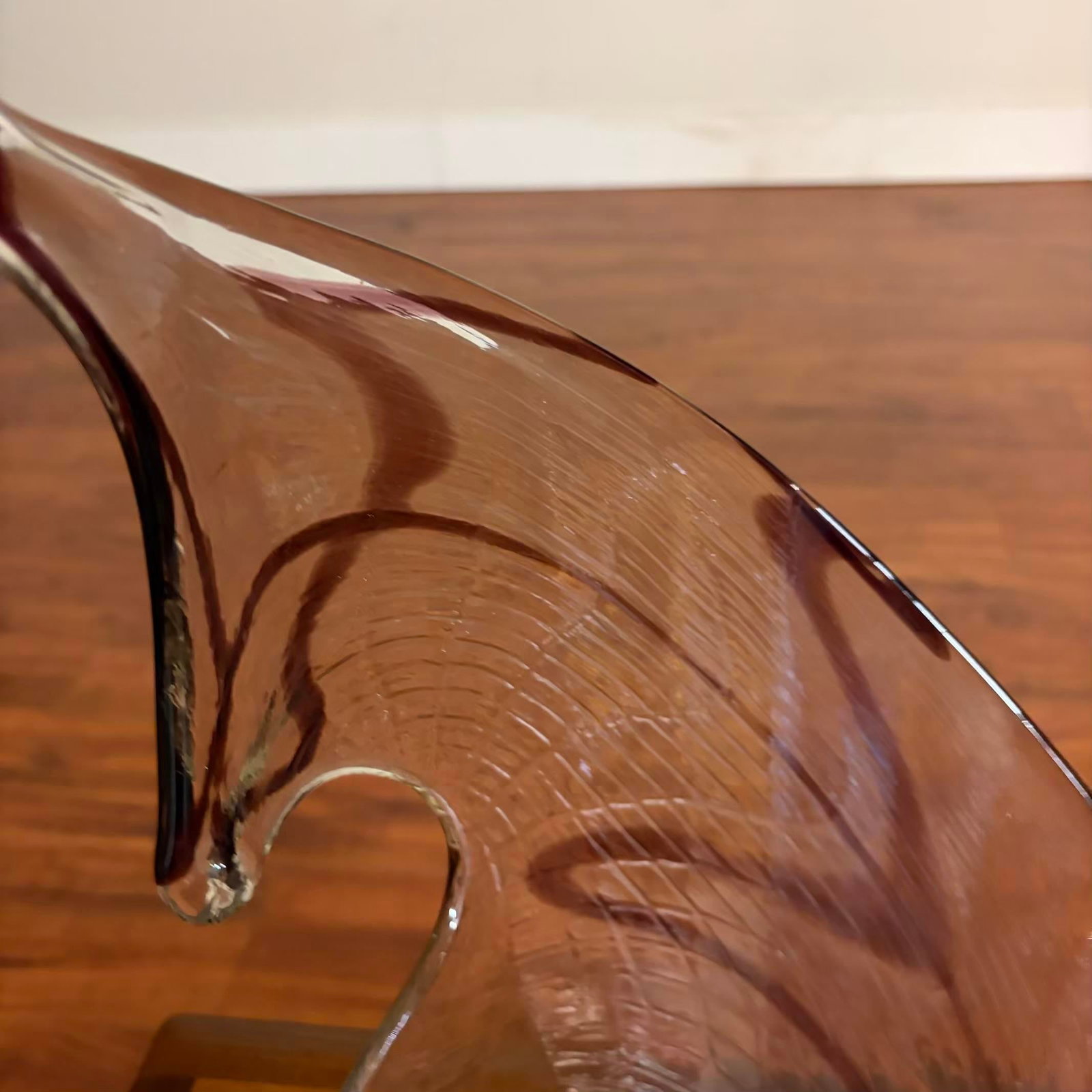 Vintage Italian Handblown Art Glass Sculptural Centerpiece Vessel - 8