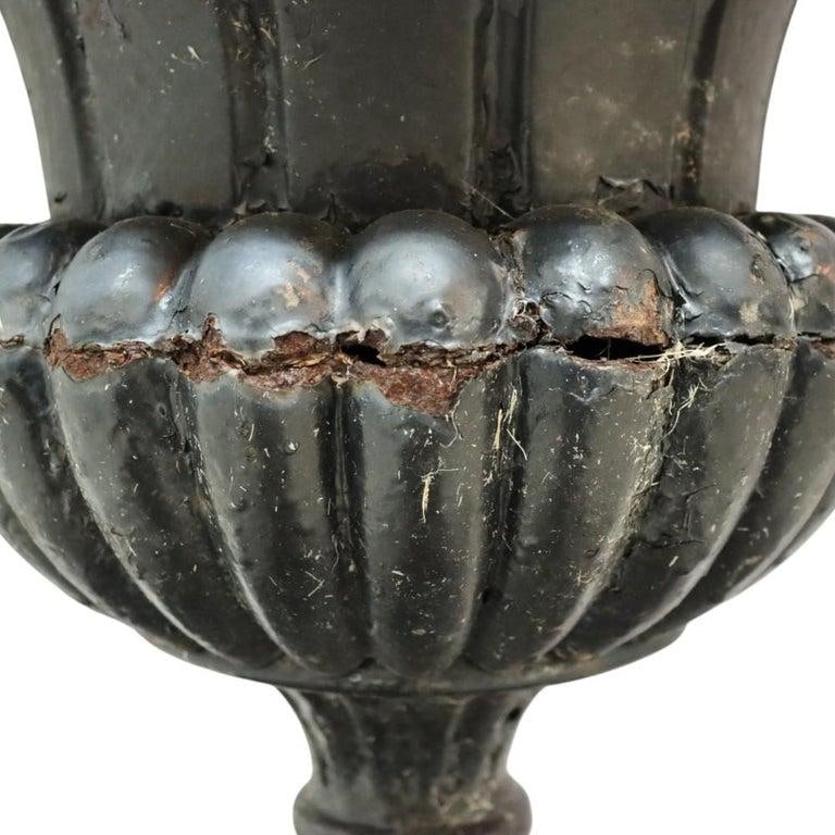 Antique Fiske School Cast Iron Garden Urn C1890 - 9