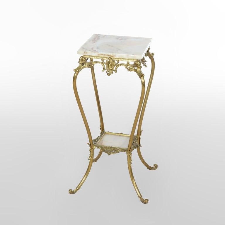 Rococo Gilt Bronze & Onyx Plant Stand C1910 - 5