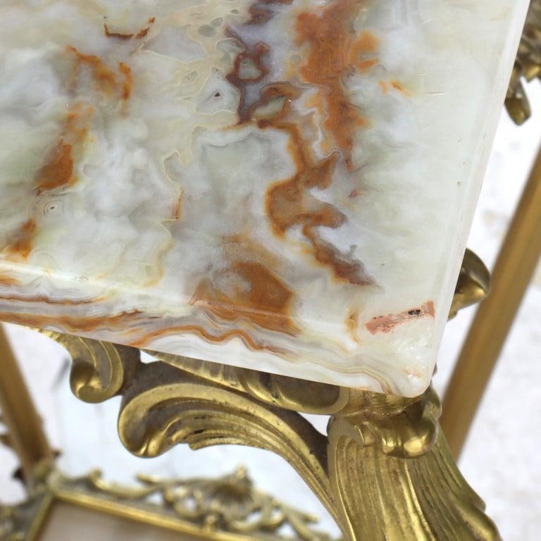 Rococo Gilt Bronze & Onyx Plant Stand C1910 - 6
