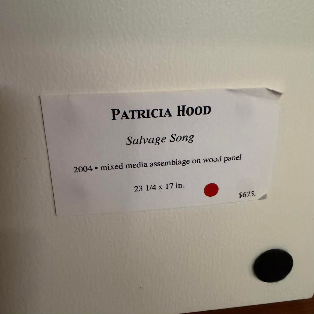 Patricia Hood "Salvage Song" Mixed Media Assemblage on Wood Panel - 11