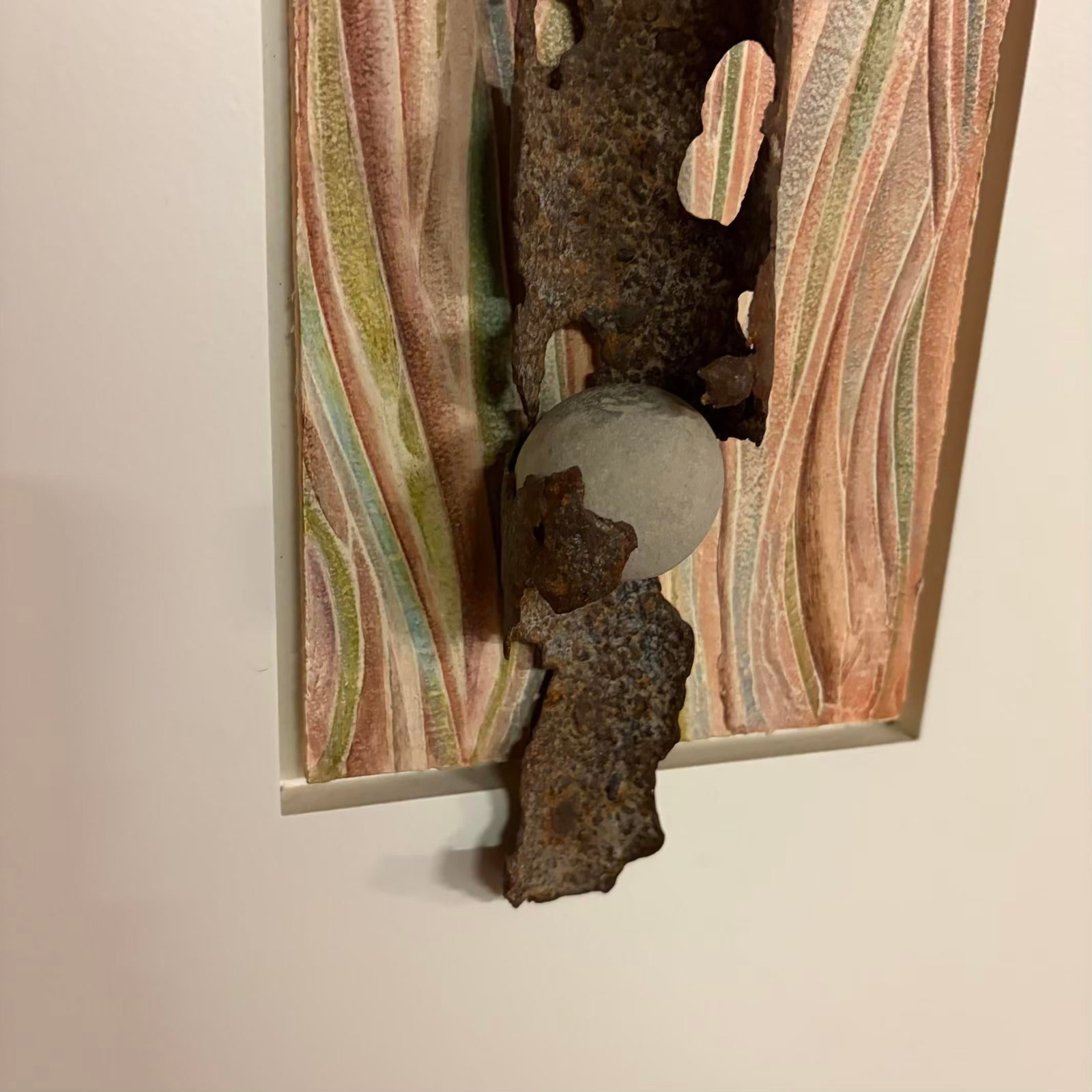 Patricia Hood "Salvage Song" Mixed Media Assemblage on Wood Panel - 5