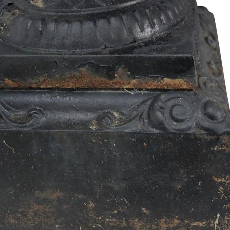 Classical Roman-Greco Cast Iron Garden Urn, Manner of Fiske, C1890 - 10