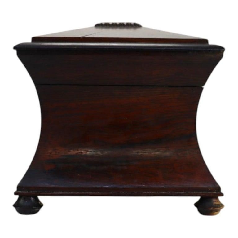 English Georgian Rosewood Tea Caddy C1830 - 11