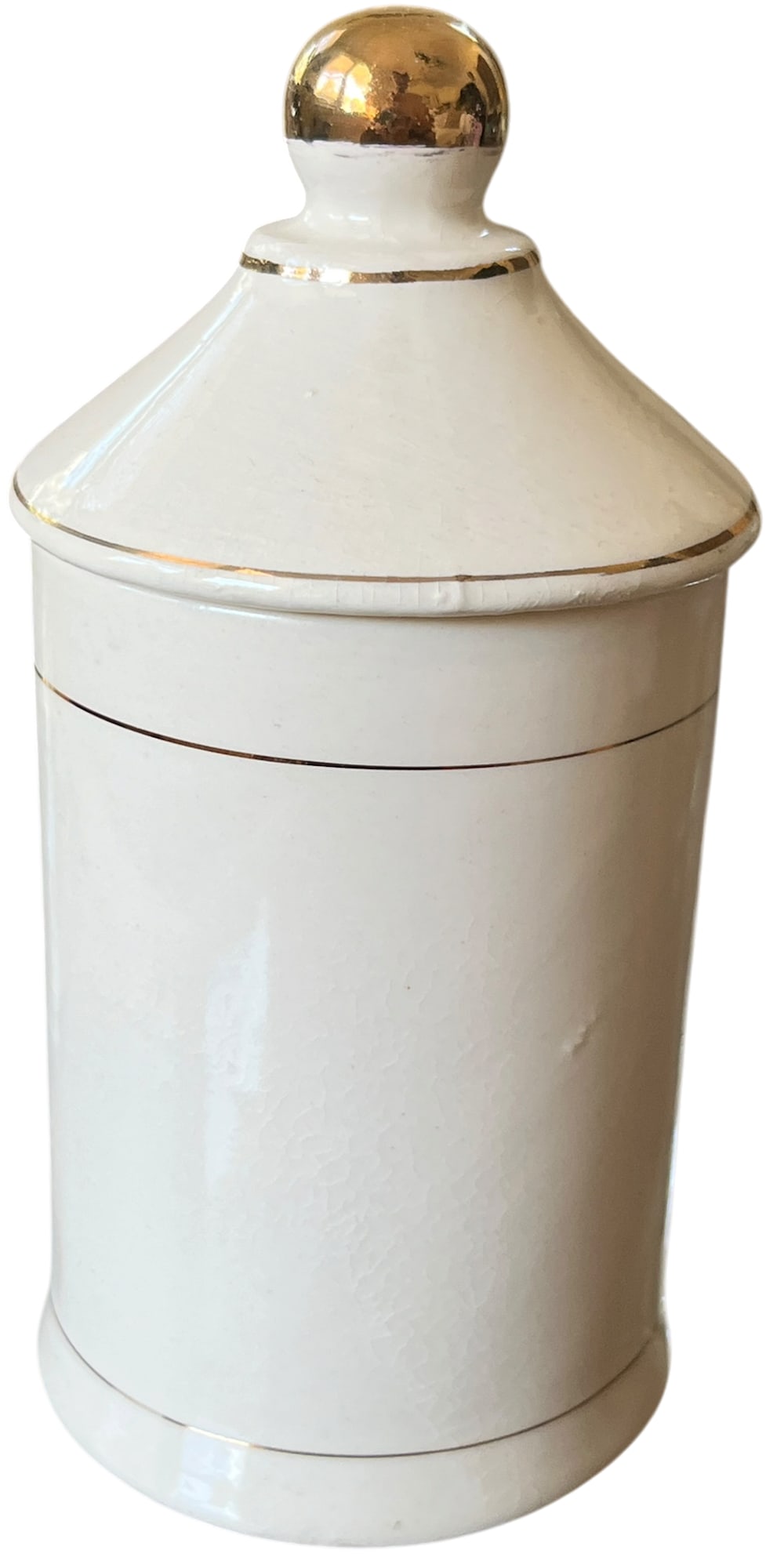 Mid-Century Handpainted Porcelain "Opium" Apothecary Canister in the Style of Piero Fornasetti M - 6